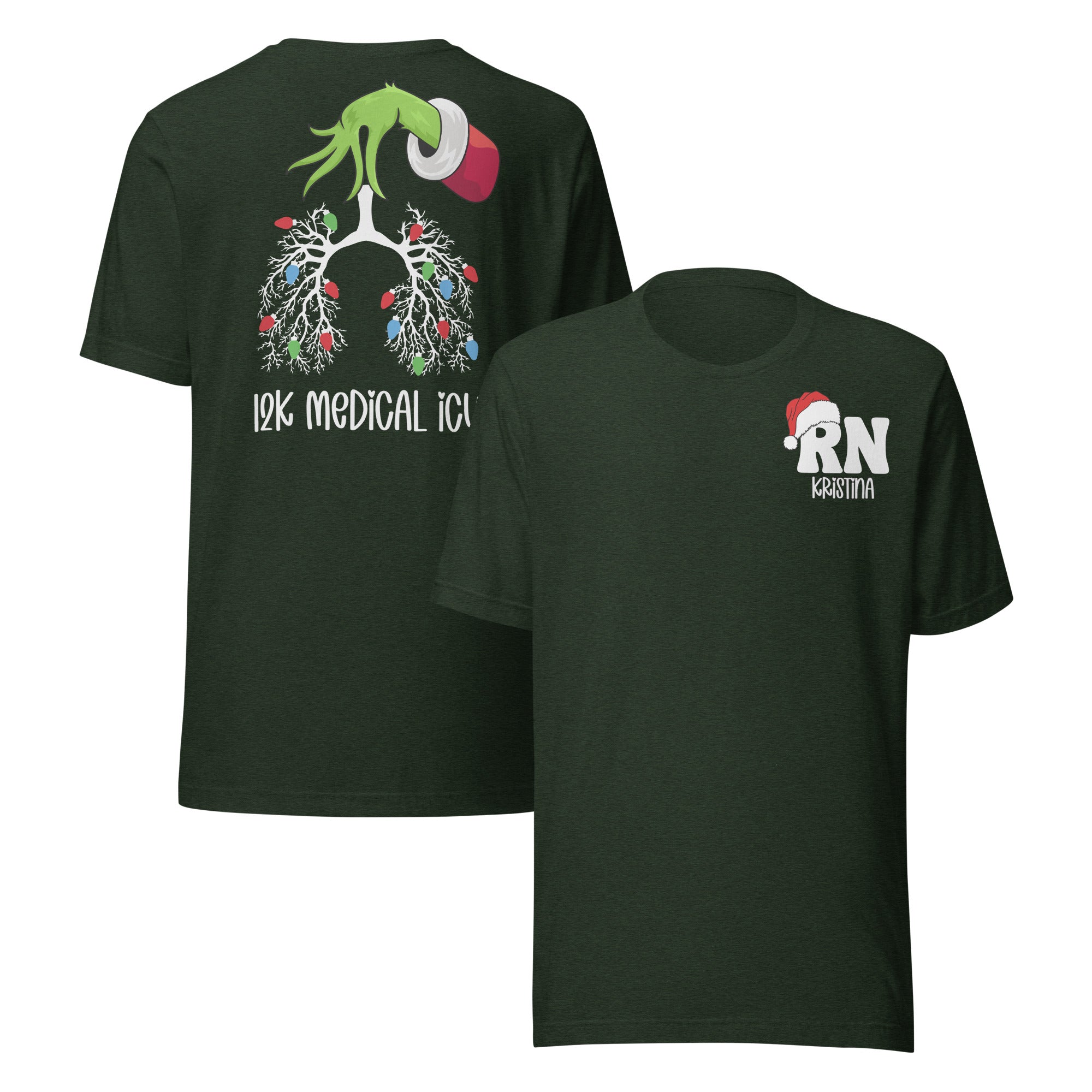 Thoracic Grinch Custom Unit Nurse Shirts