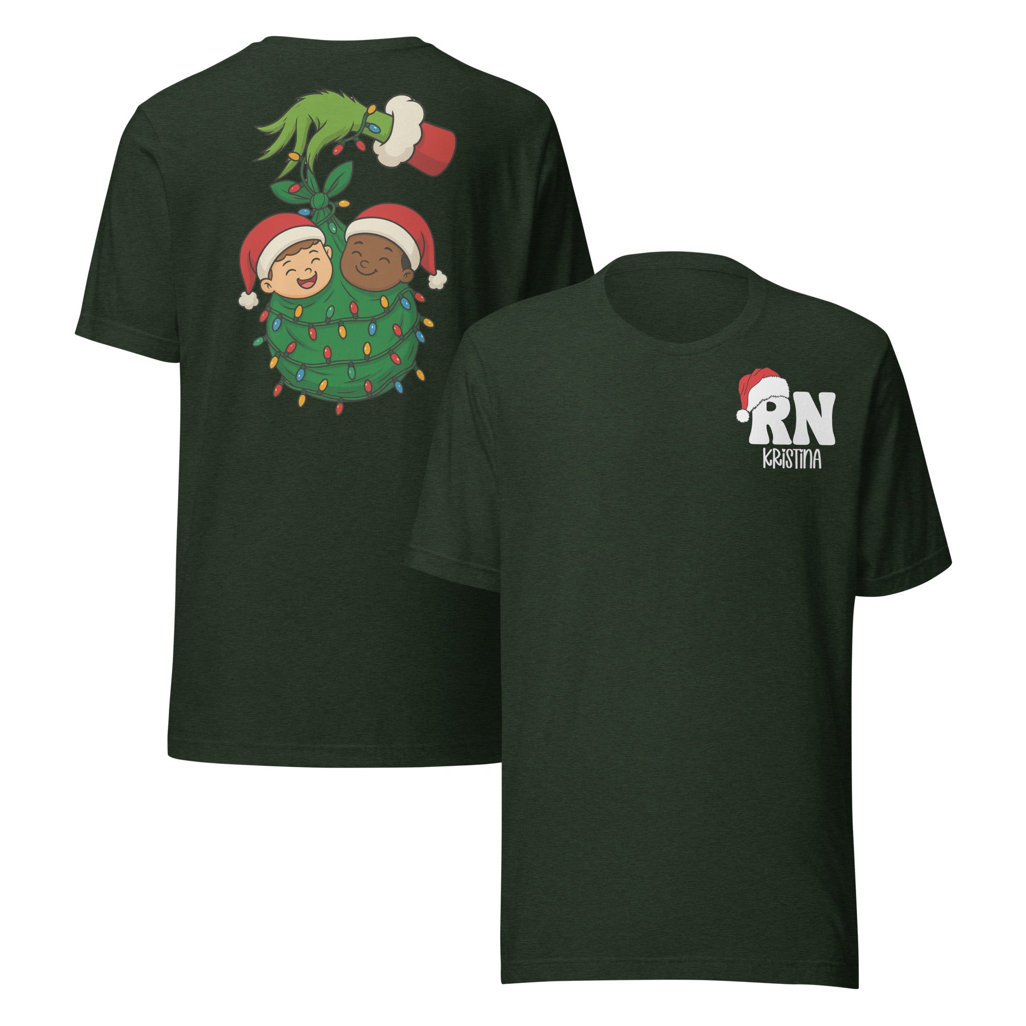 Grinch Christmas Babies Custom Holiday Nurse Shirt