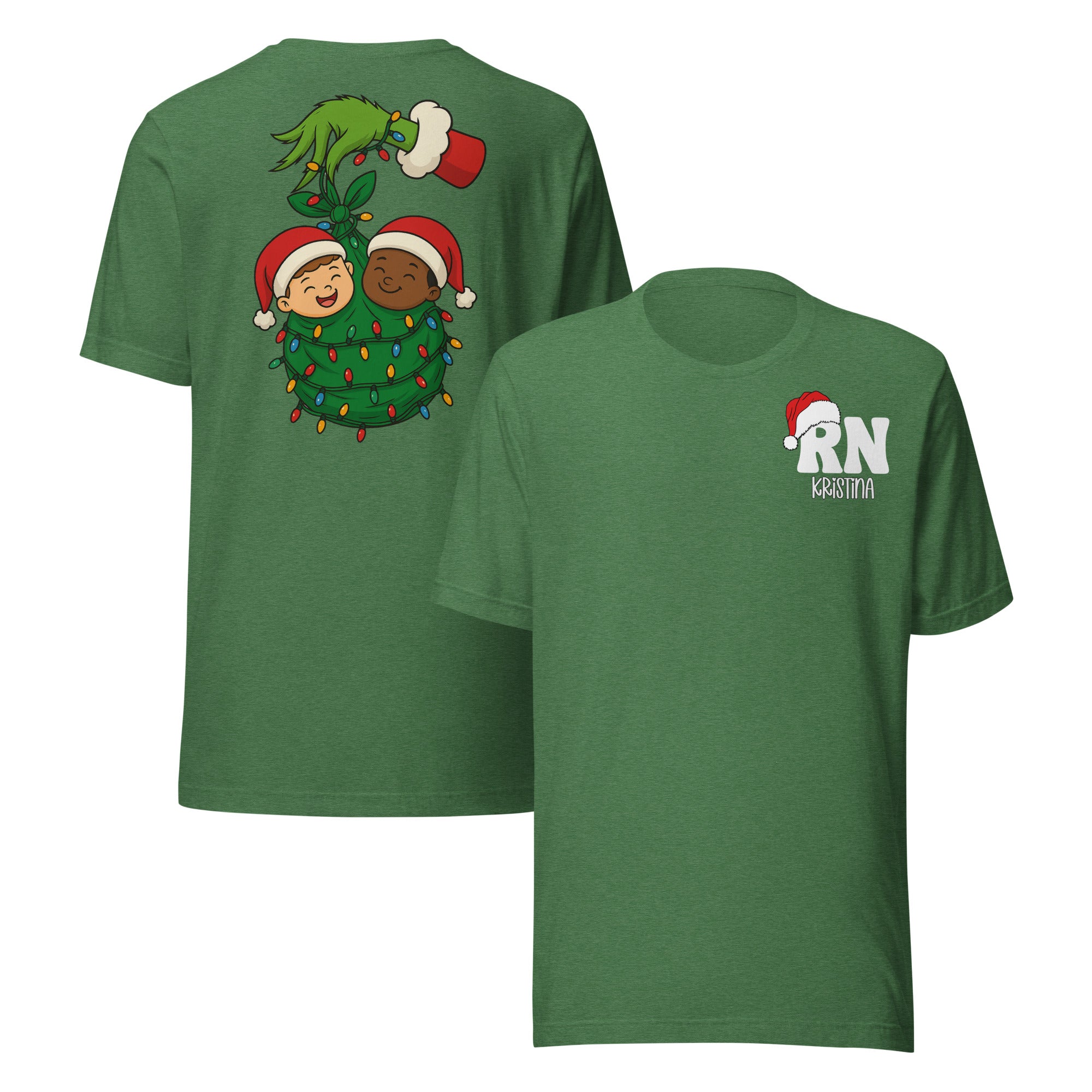 Grinch Christmas Babies Custom Holiday Nurse Shirt