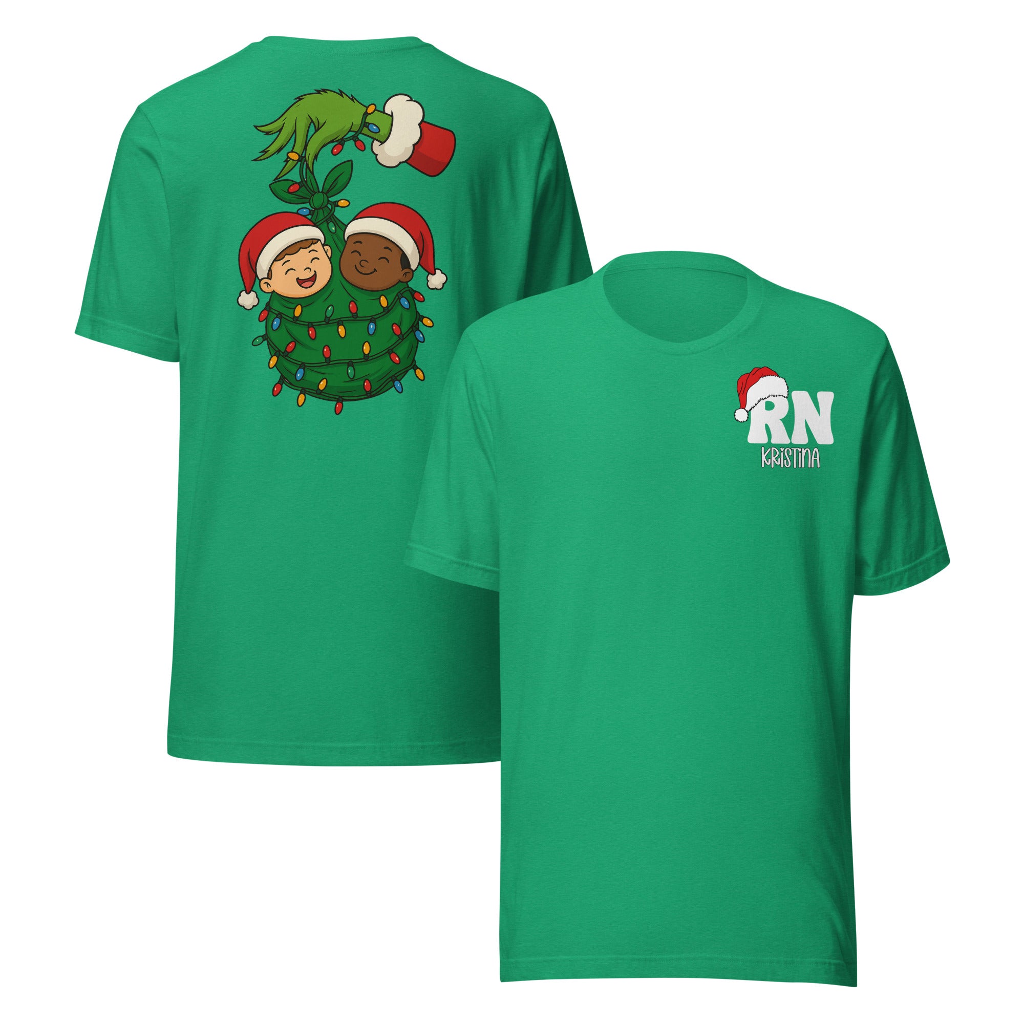 Grinch Christmas Babies Custom Holiday Nurse Shirt