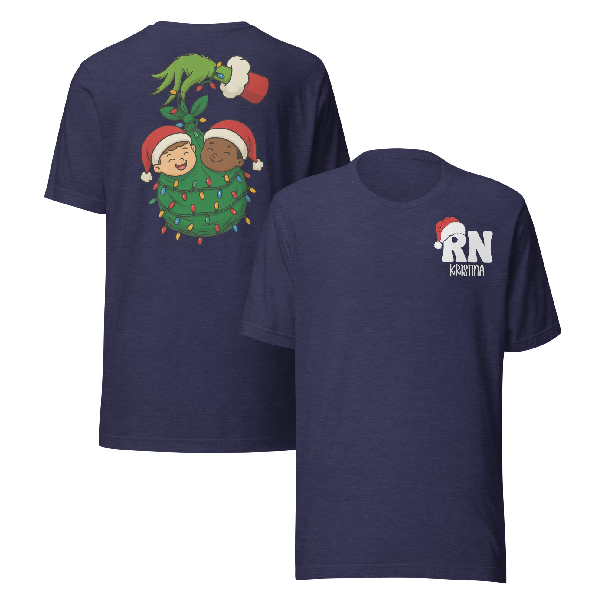 Grinch Christmas Babies Custom Holiday Nurse Shirt