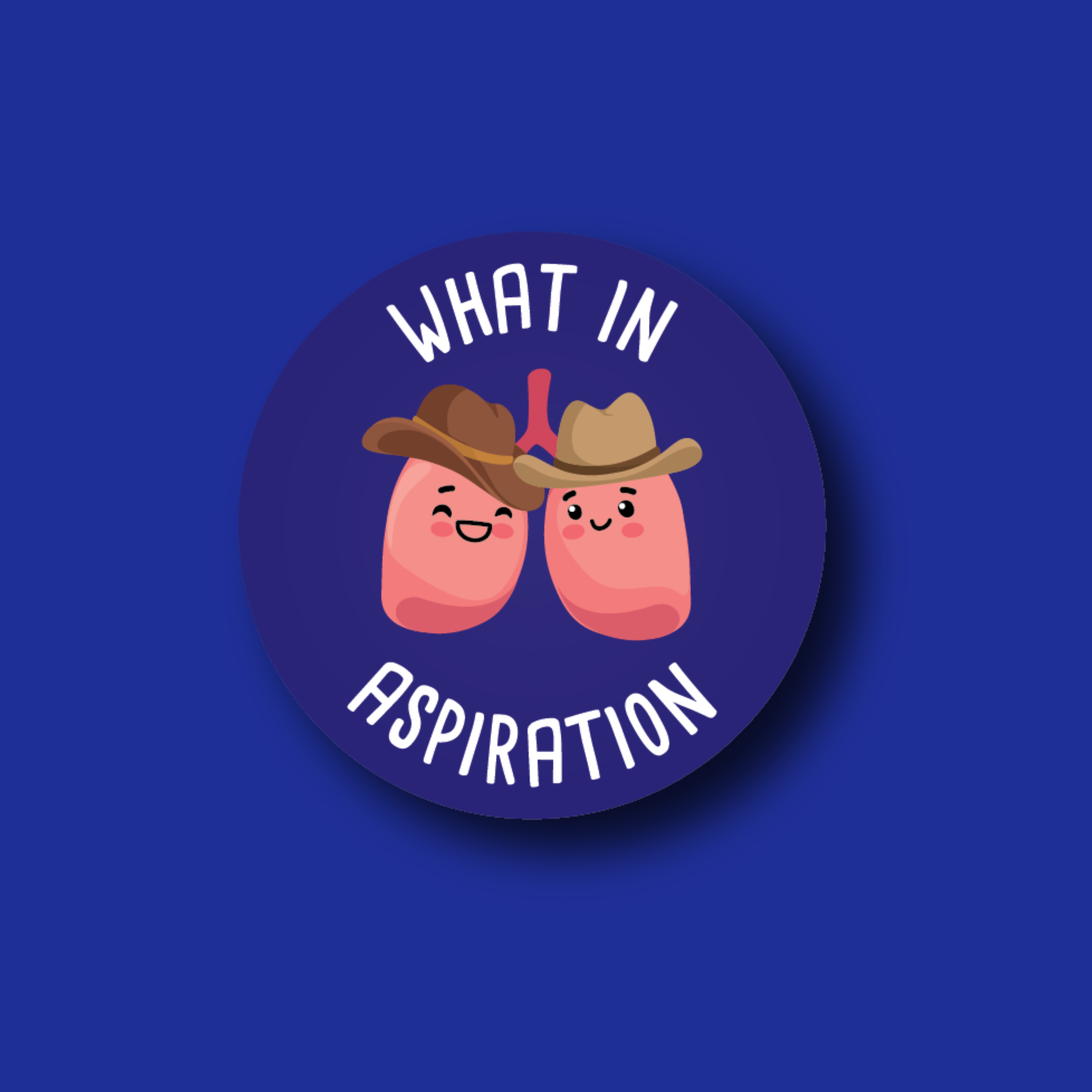 Acrylic Badge Topper: What in Aspiration