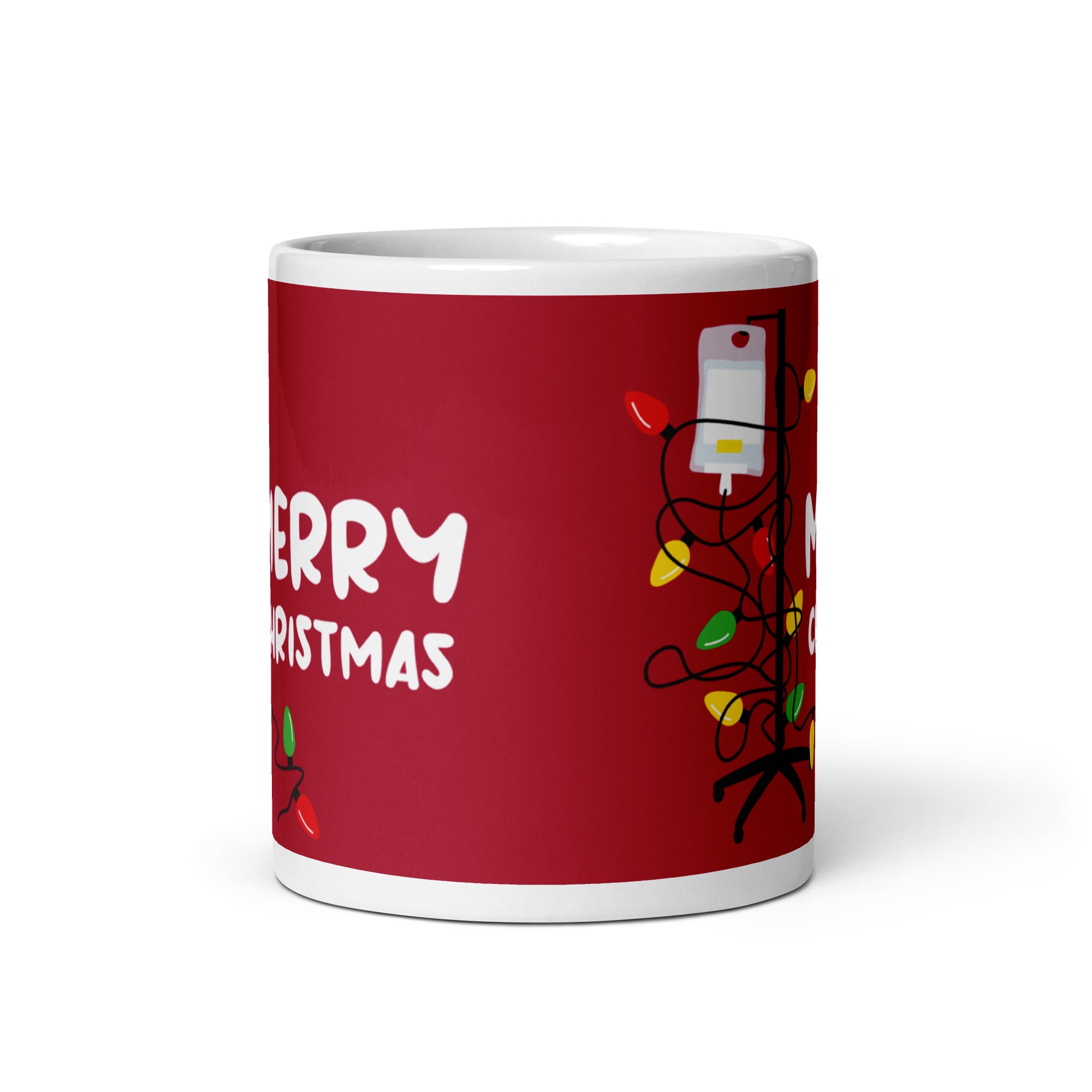 Mug: Merry Christmas Tangled Lines