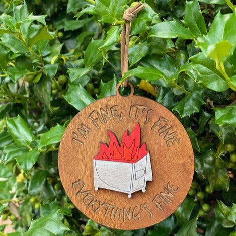 Ornament: Dumpster Fire