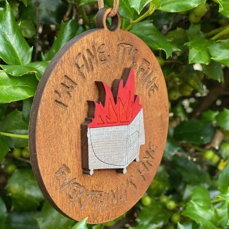 Ornament: Dumpster Fire