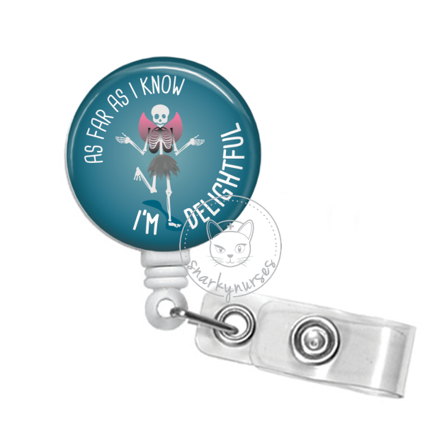 Salty Heifer Badge Reel | Funny Humor Badge Reel | Sarcasm Badge Holder |  Nurse Gift | Sarcastic Badge Reel | Cow Retractable Badge Reel