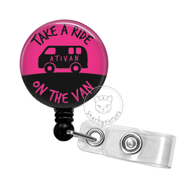 Badge Reel: Take a Ride on the Van - Multiple Colors – snarkynurses