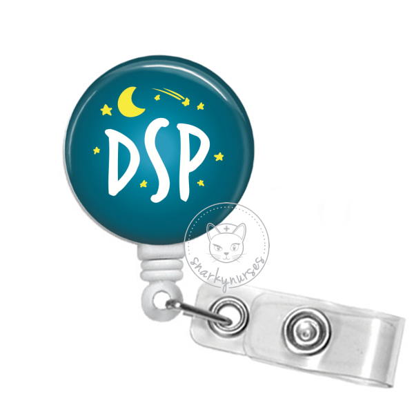 That Sounds Like A DSP Retractable Badge Reel with Alligator Clip, Funny  Skeleton Day Shift Problem Badge ID Card Badge Holder Gift for Nurses  Doctors