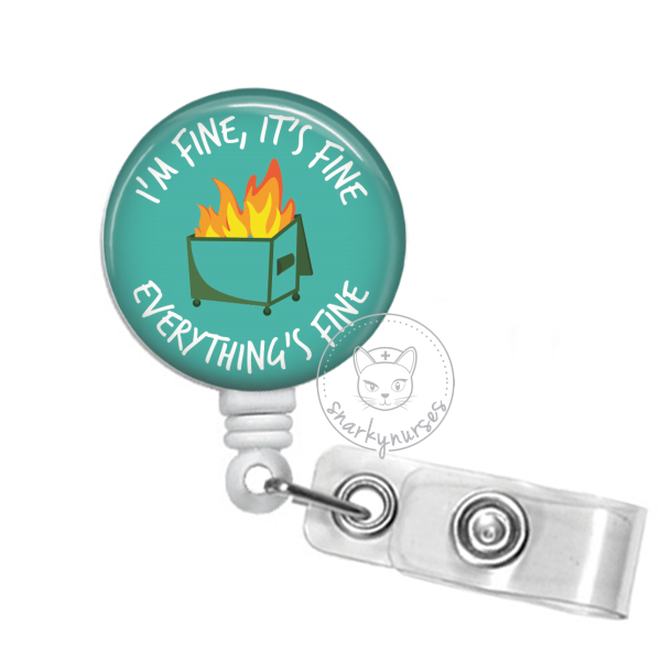 Badge Reel: Dumpster Fire - Multiple Colors