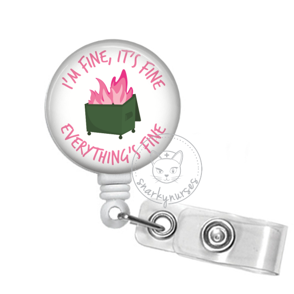 Badge Reel: Dumpster Fire - Multiple Colors