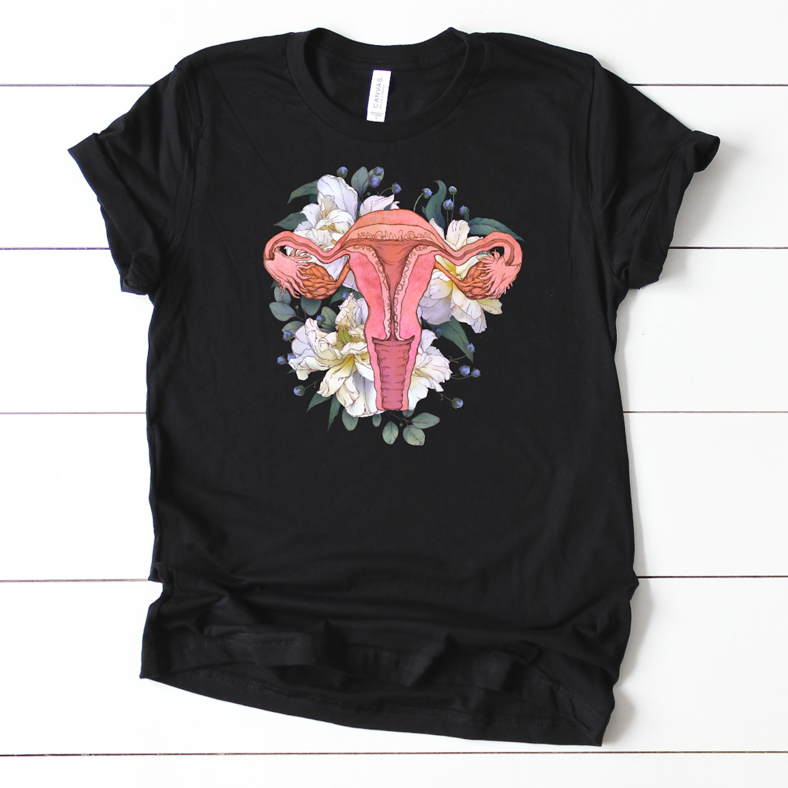 Floral Anatomical Uterus