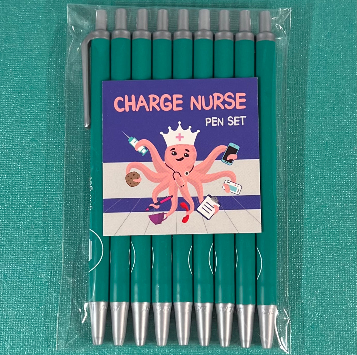 24 Pcs Nurse Pen Set Nurse Pen Pack with 6 Permanent Marker Pen 6  Retractable Ball Pen 6 Tip Highlighter 6 Nursing Retractable Badge Reel  Holder Felt