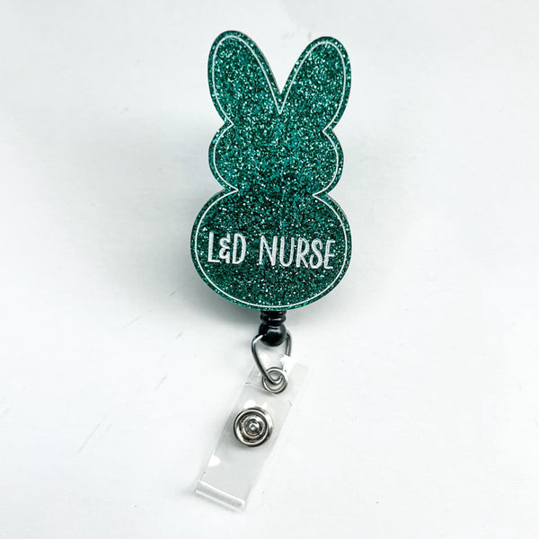 Glitter Badge Reel: L&D Bunny