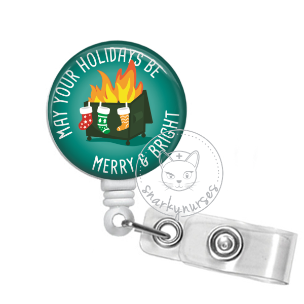Christmas Badge Reel ~ Holiday Badge Reel ~ Seasonal ~ Nurse Badge