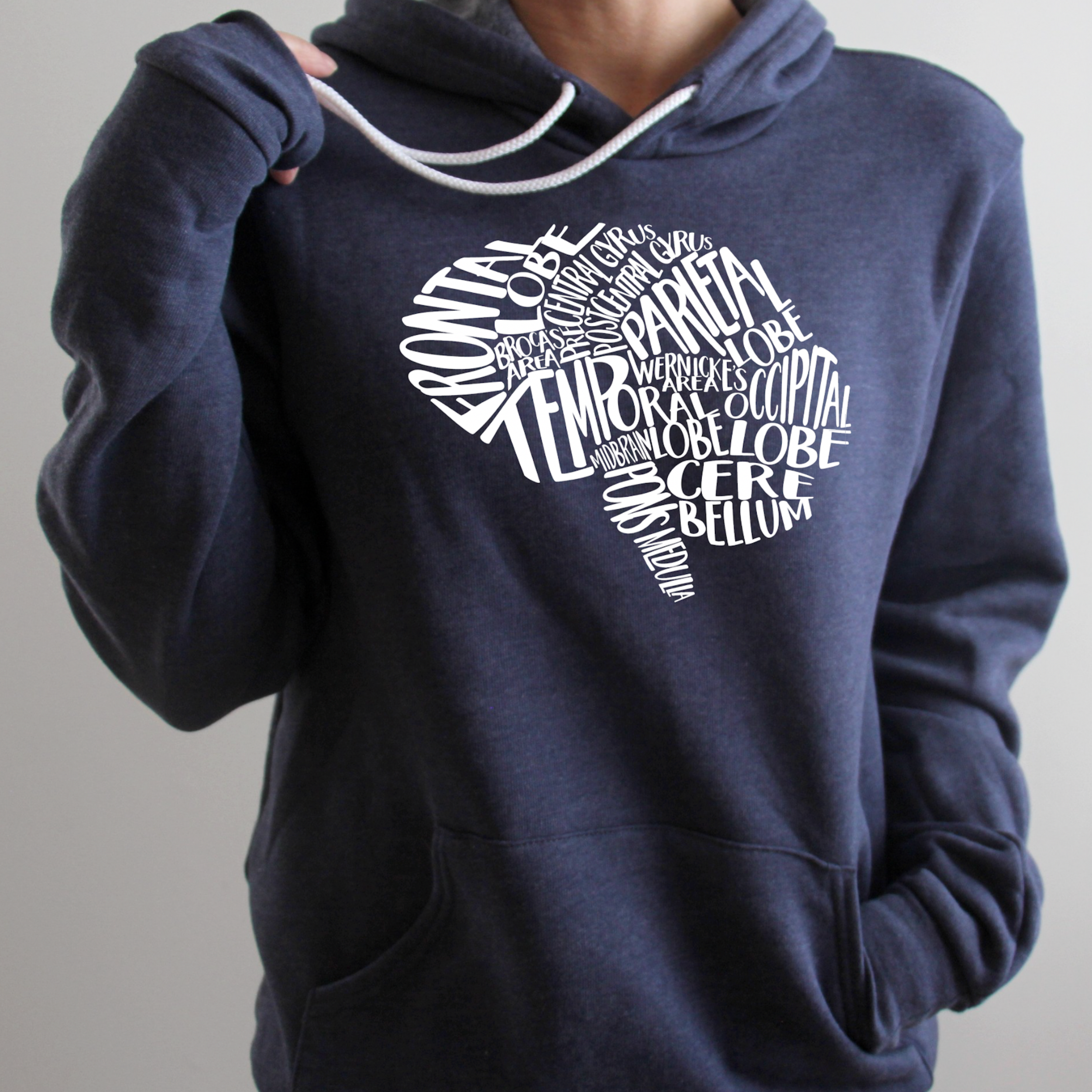 Hoodie: Typographical Brain
