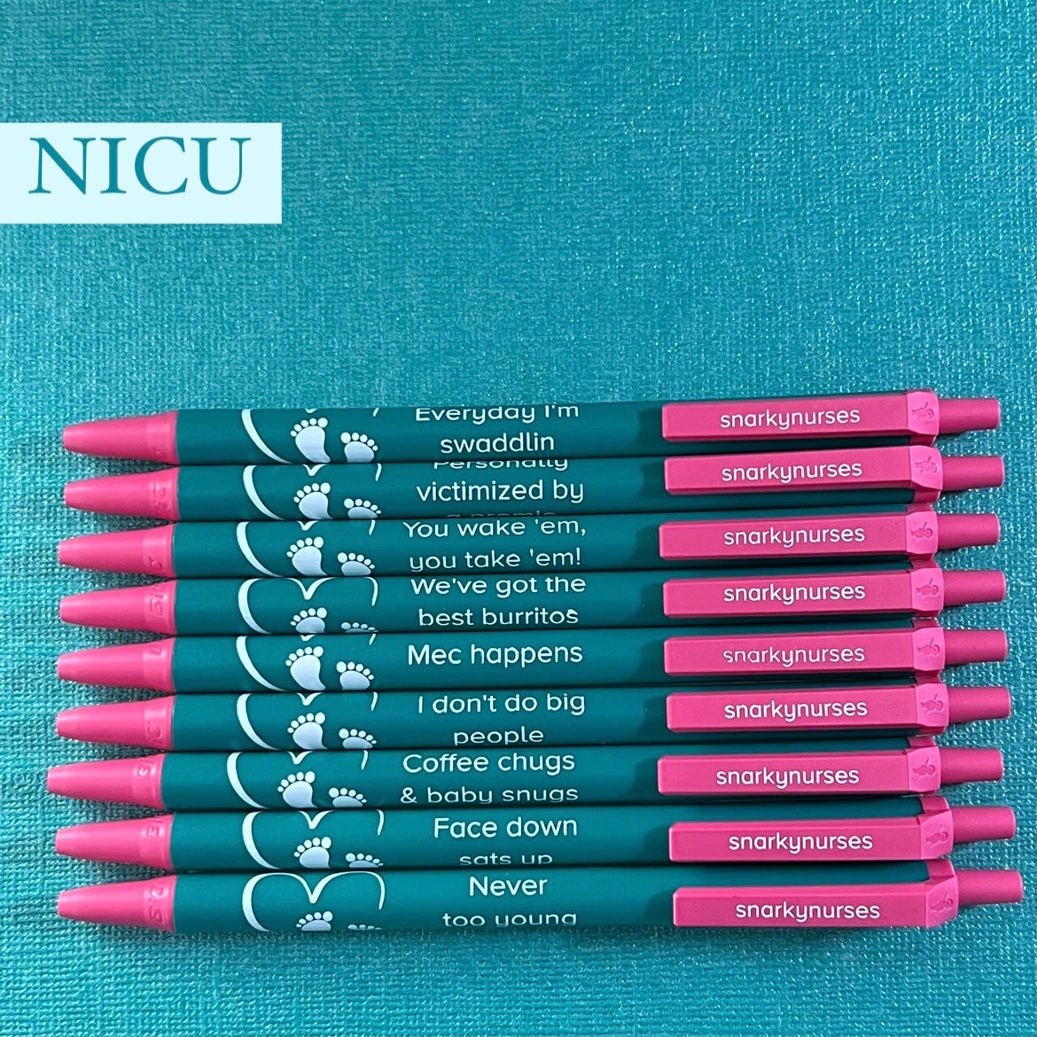 Snarky Pens: NICU - Set of 9 Pens