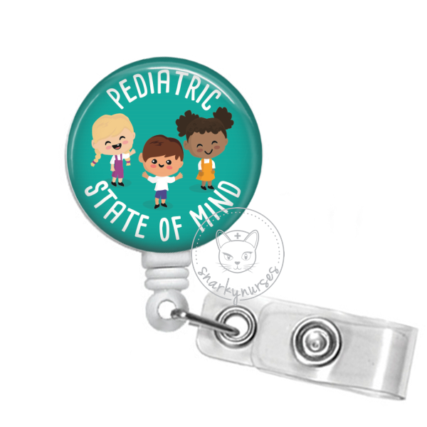 Pediatric Nurse Badge Reel Pediatric Nurse Badge Holder Peds Nurse