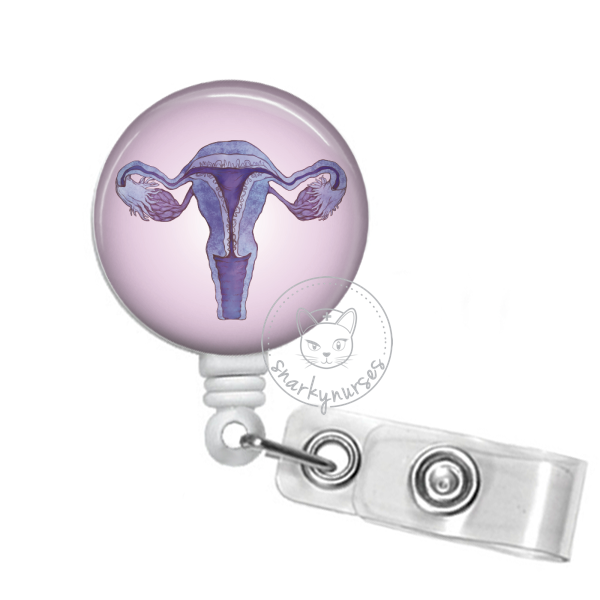 Badge Reel: Uterus - Purple – snarkynurses