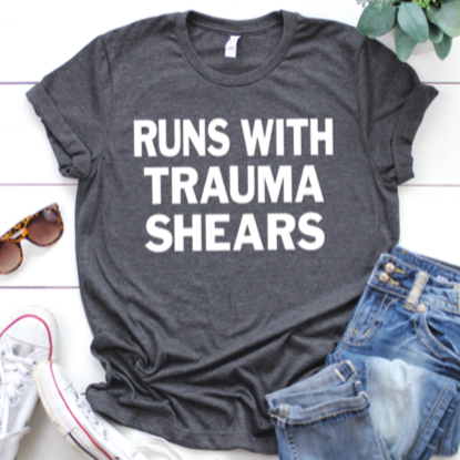 Runs with Trauma Shears