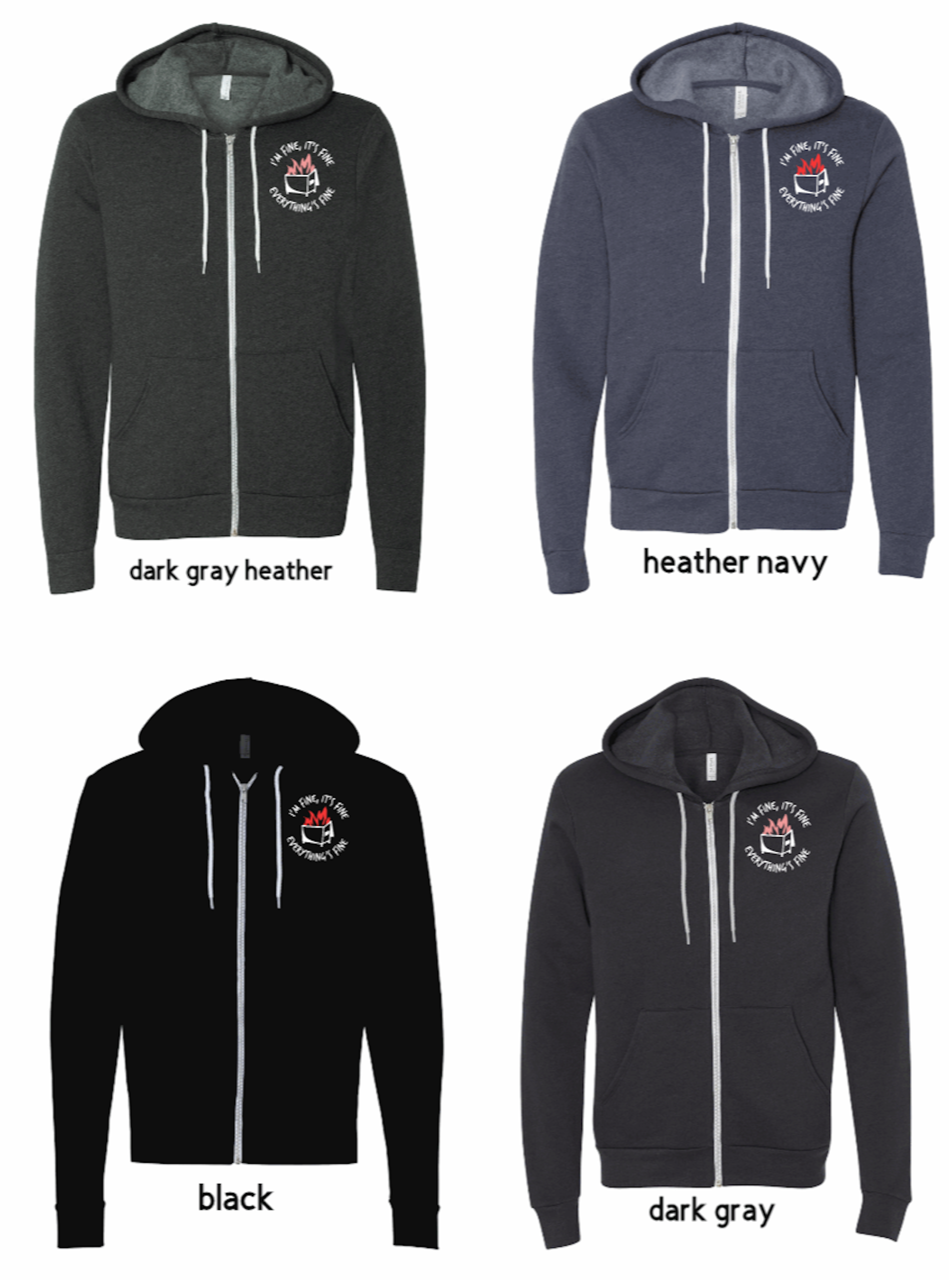 Full-Zip Hoodie: Dumpser Fire