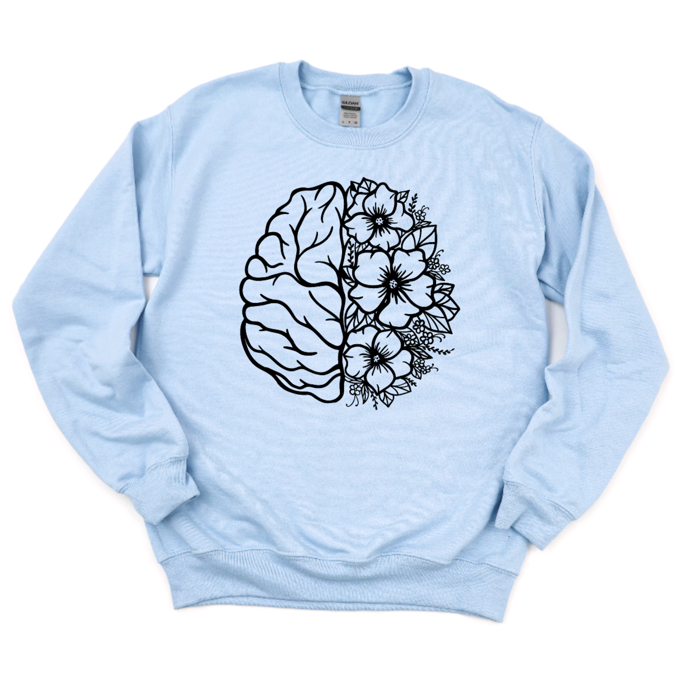 Sweatshirt: Floral Brain