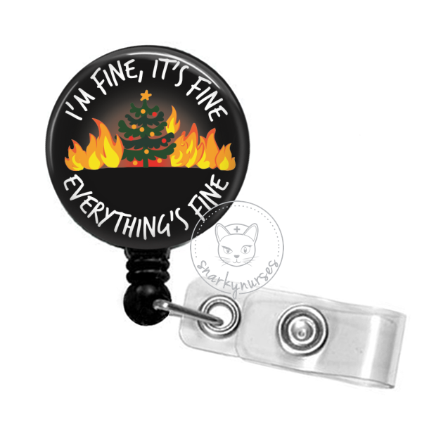  Fire Badge Reels Retractable, with Alligator Clip and