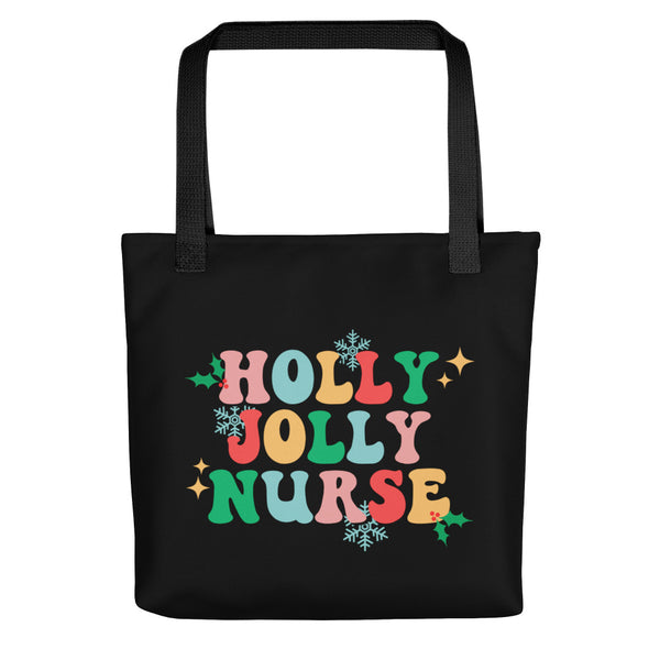 Tote: Holly Jolly Nurse