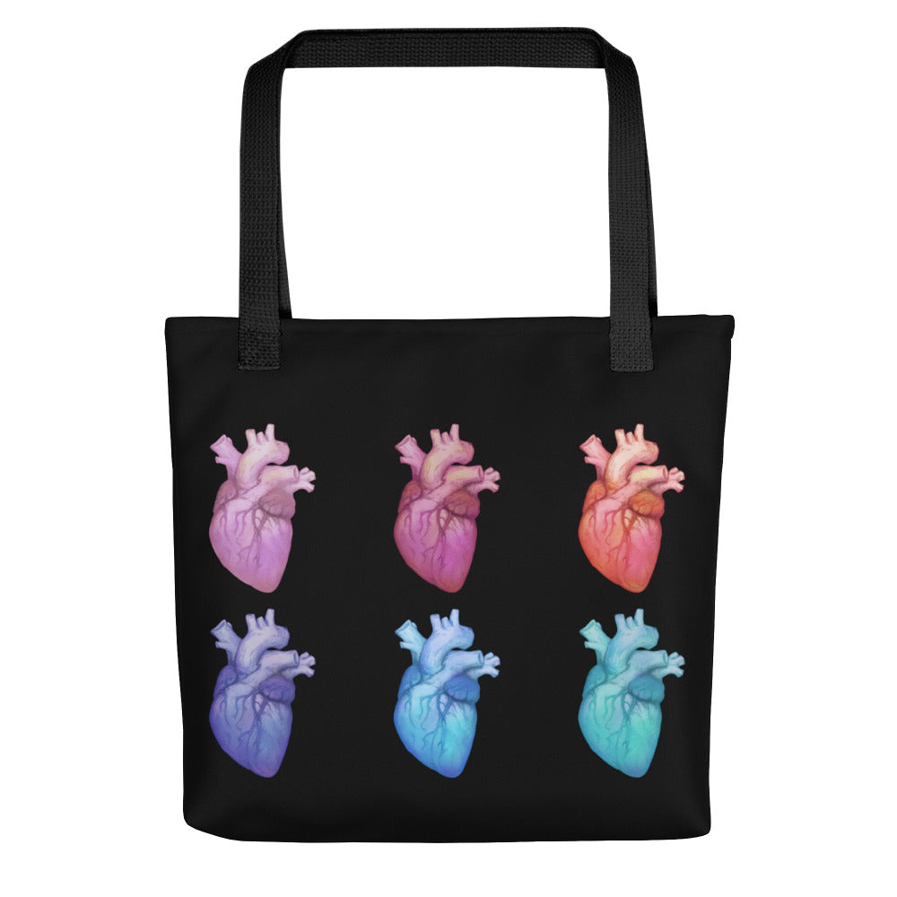 Tote: Rainbow Hearts