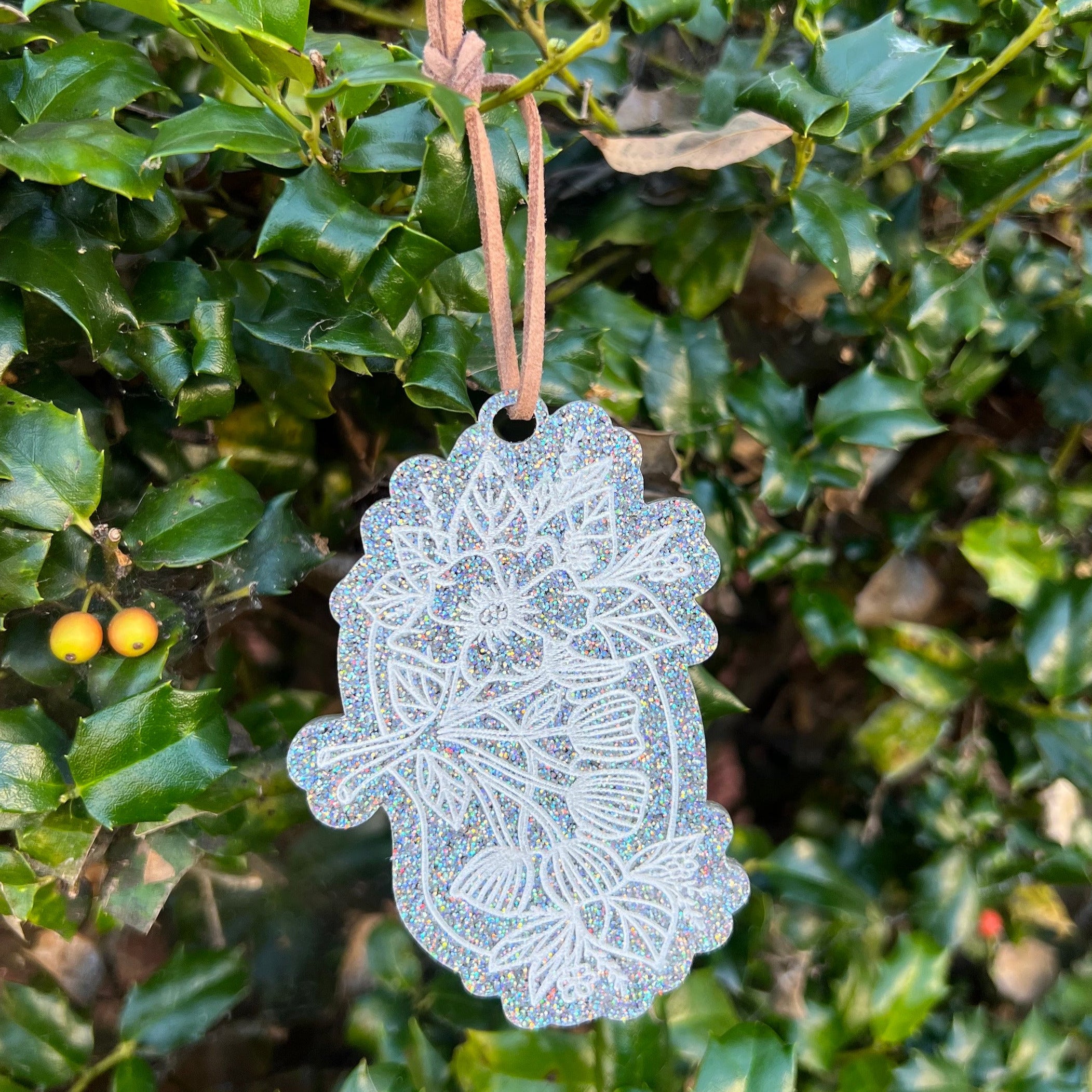 Ornament: Anatomical Organs - Glitter Acrylic Engraved
