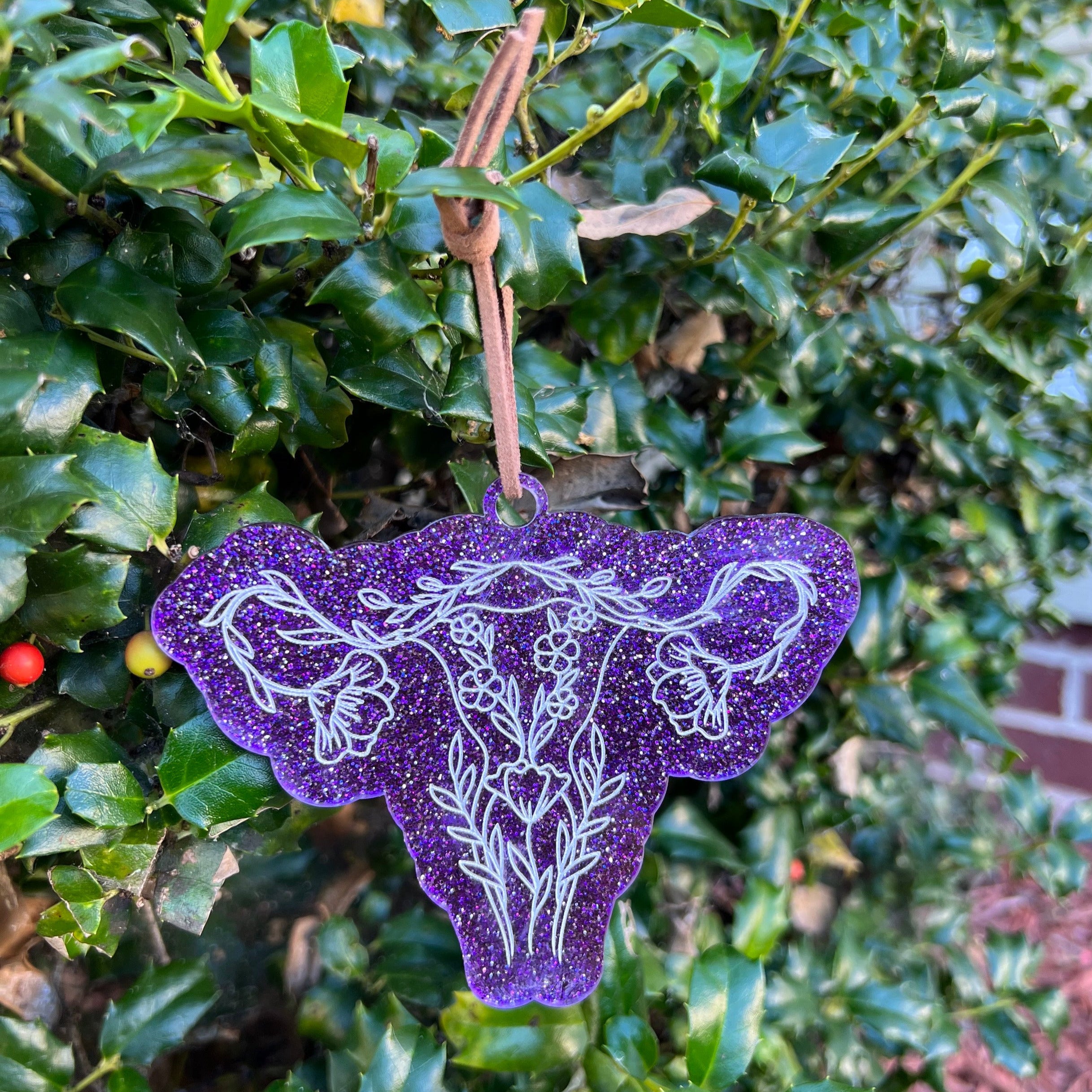 Ornament: Anatomical Organs - Glitter Acrylic Engraved