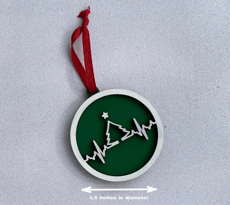 Ornament: EKG Tree