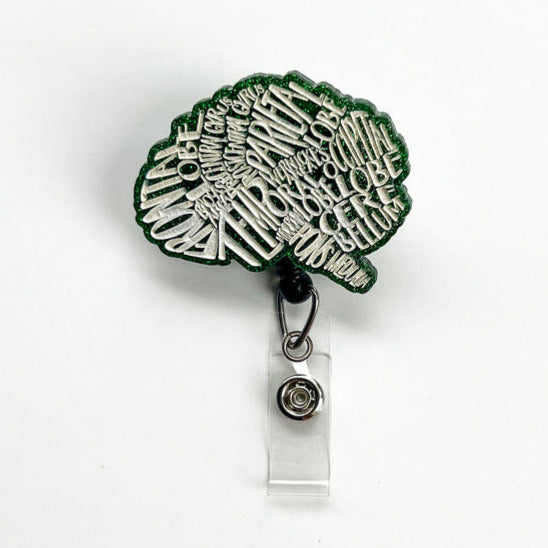 Glitter Badge Reel: Typographical Brain
