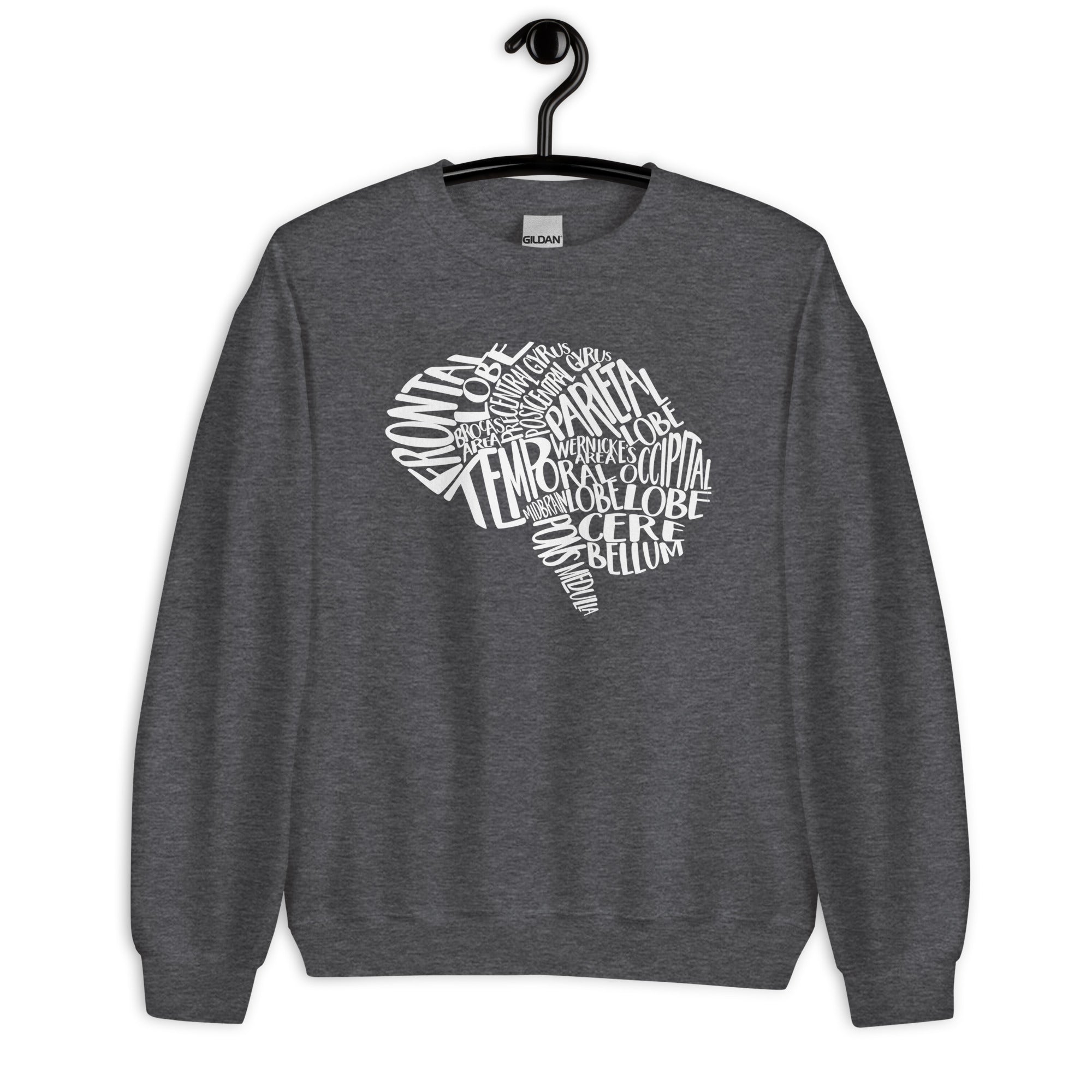 Sweatshirt: Typographical Brain