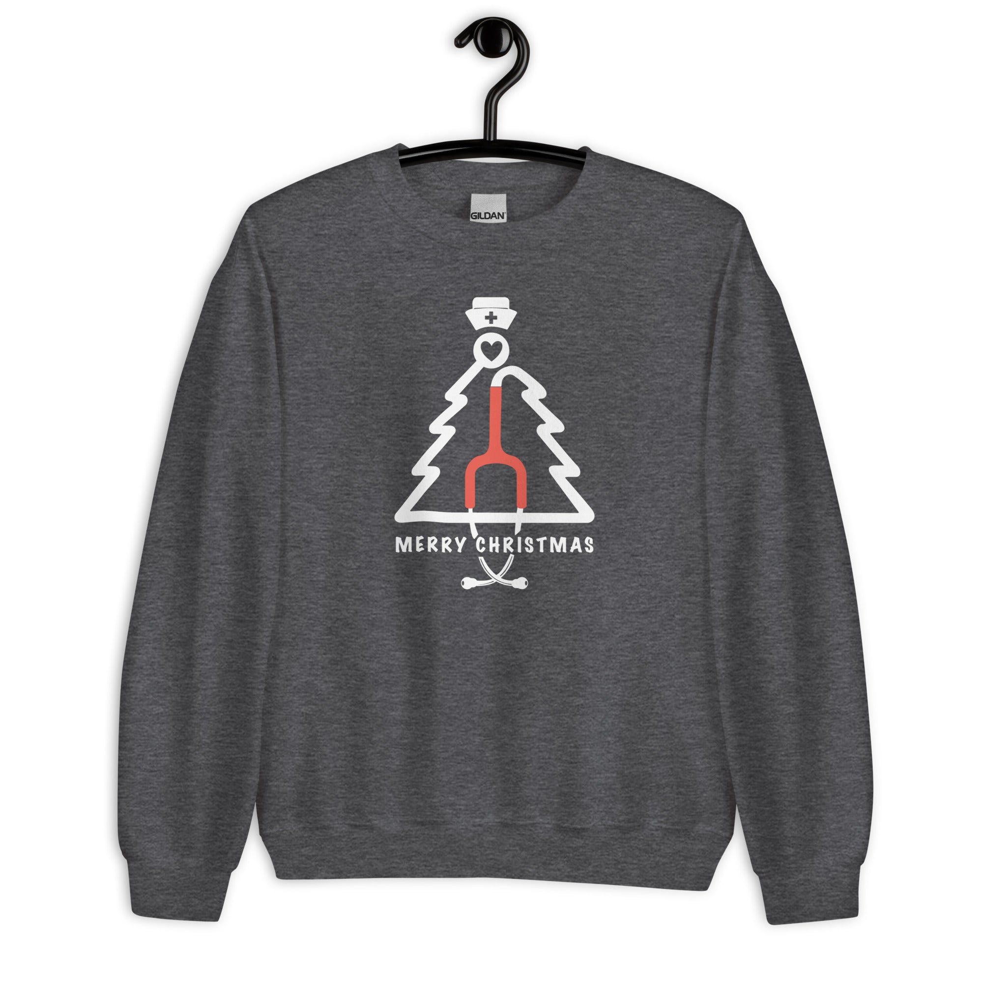 Sweatshirt: Stethoscope Christmas Tree