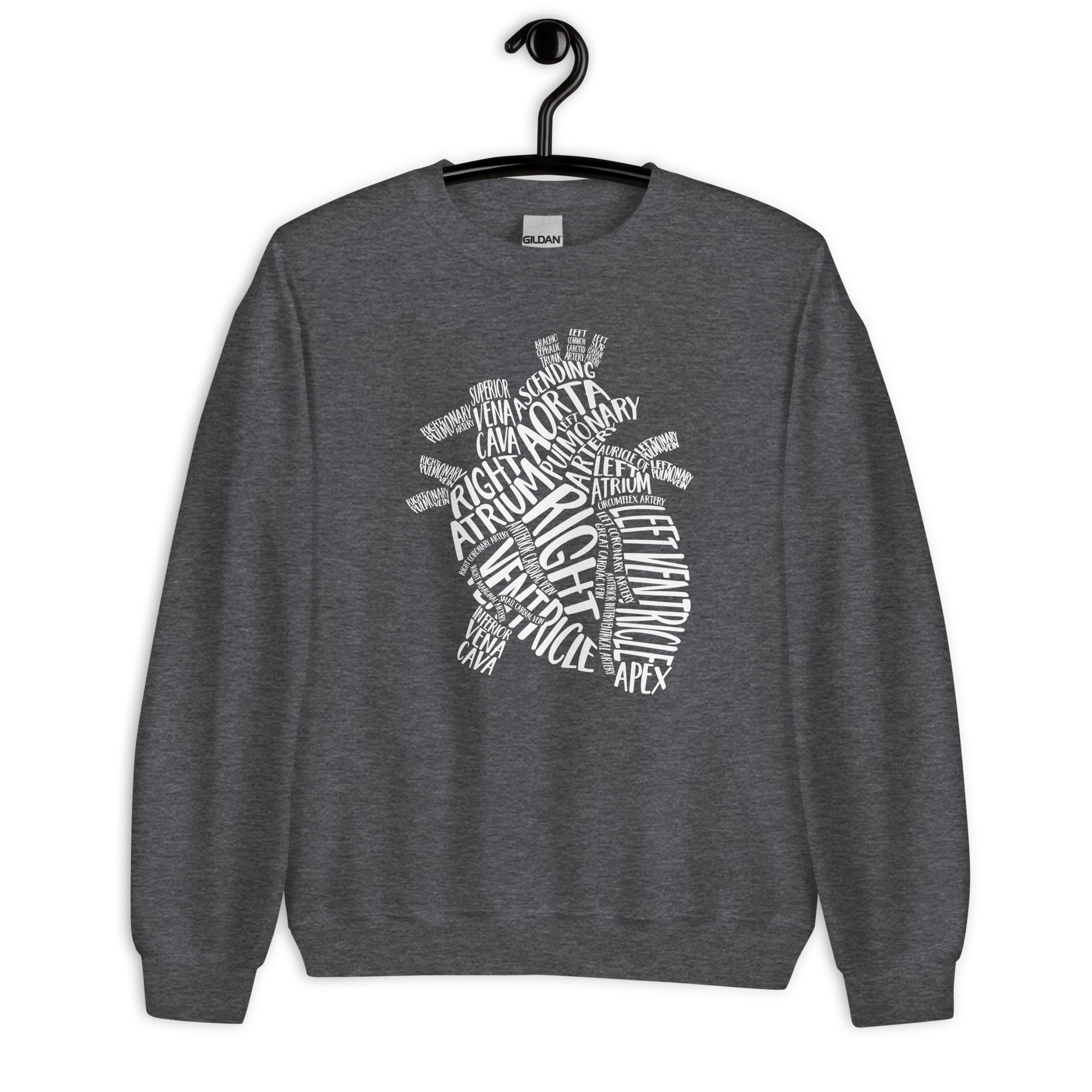 Sweatshirt: Typographical Heart
