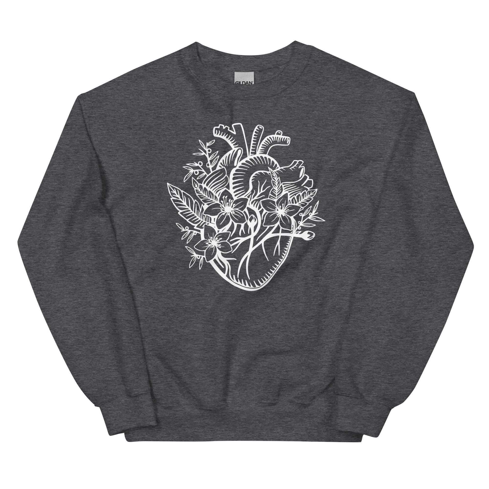Sweatshirt: Floral Heart