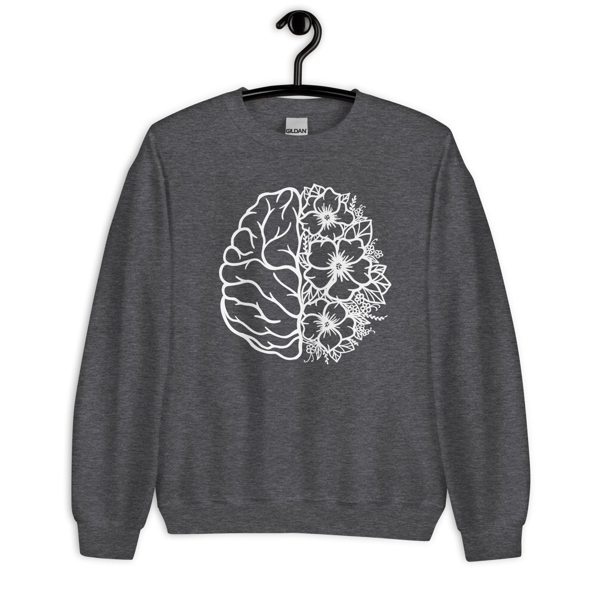 Sweatshirt: Floral Brain