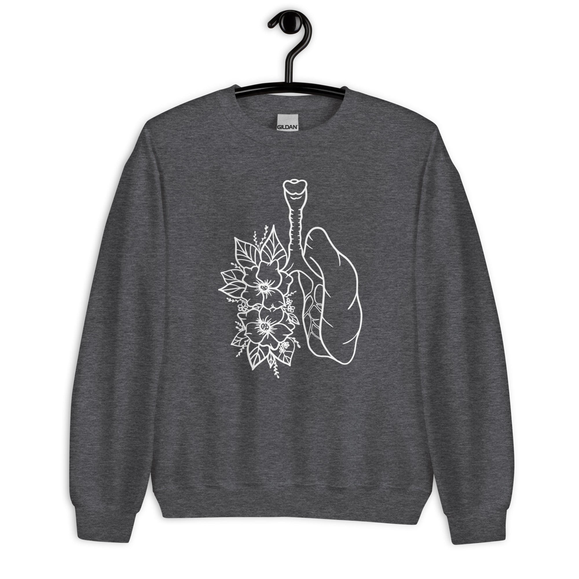 Sweatshirt: Floral Lungs