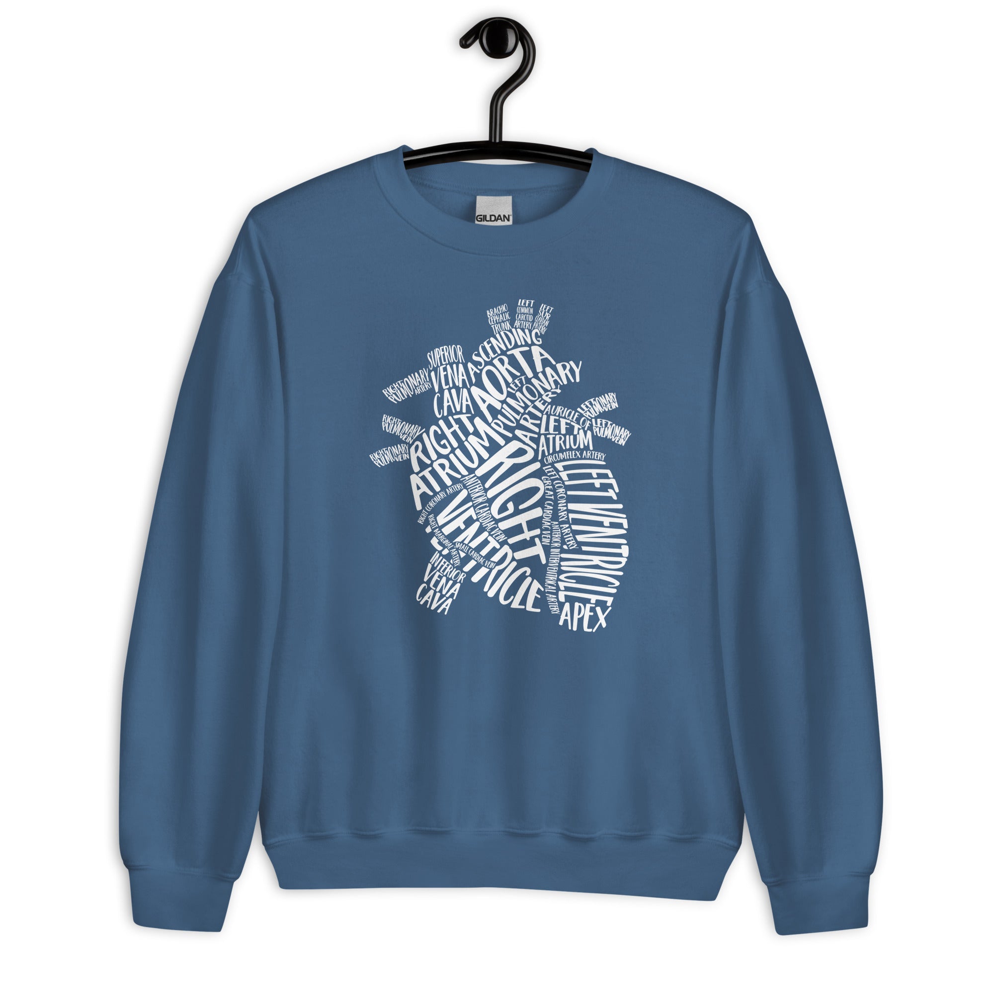 Sweatshirt: Typographical Heart