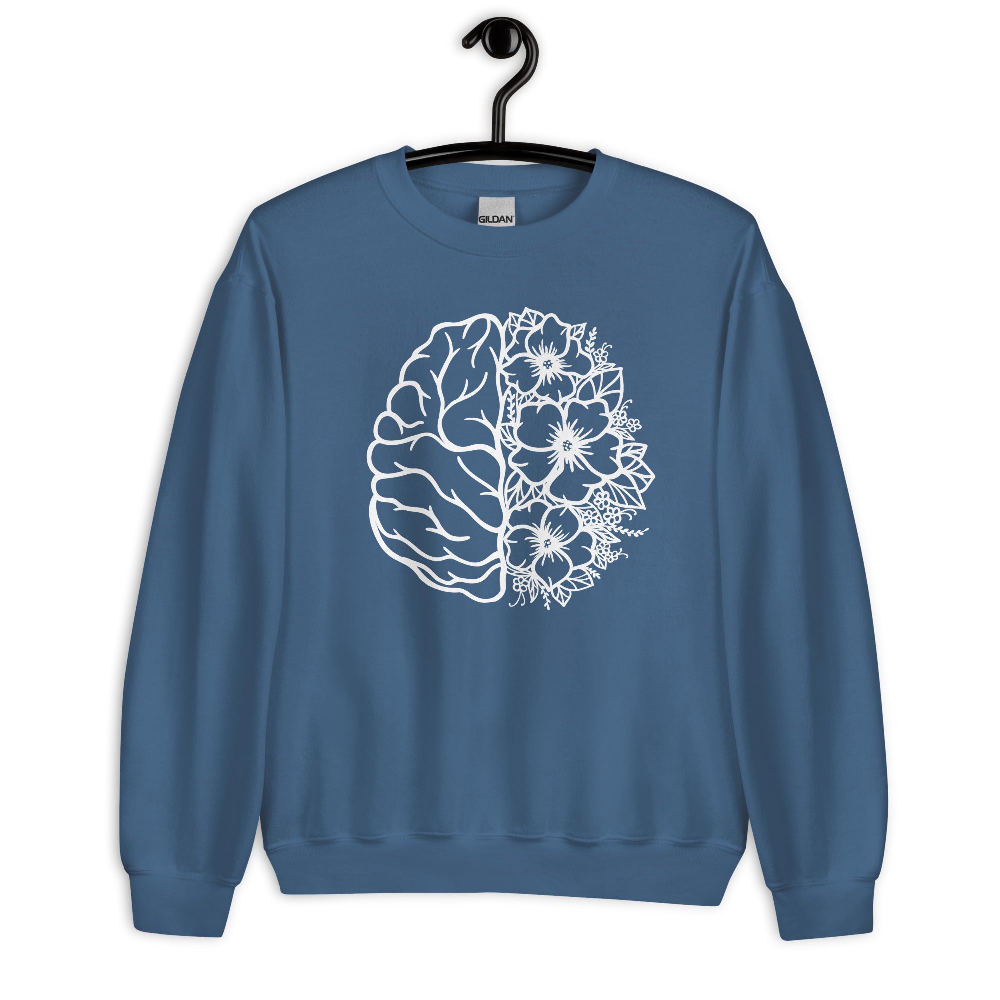 Sweatshirt: Floral Brain
