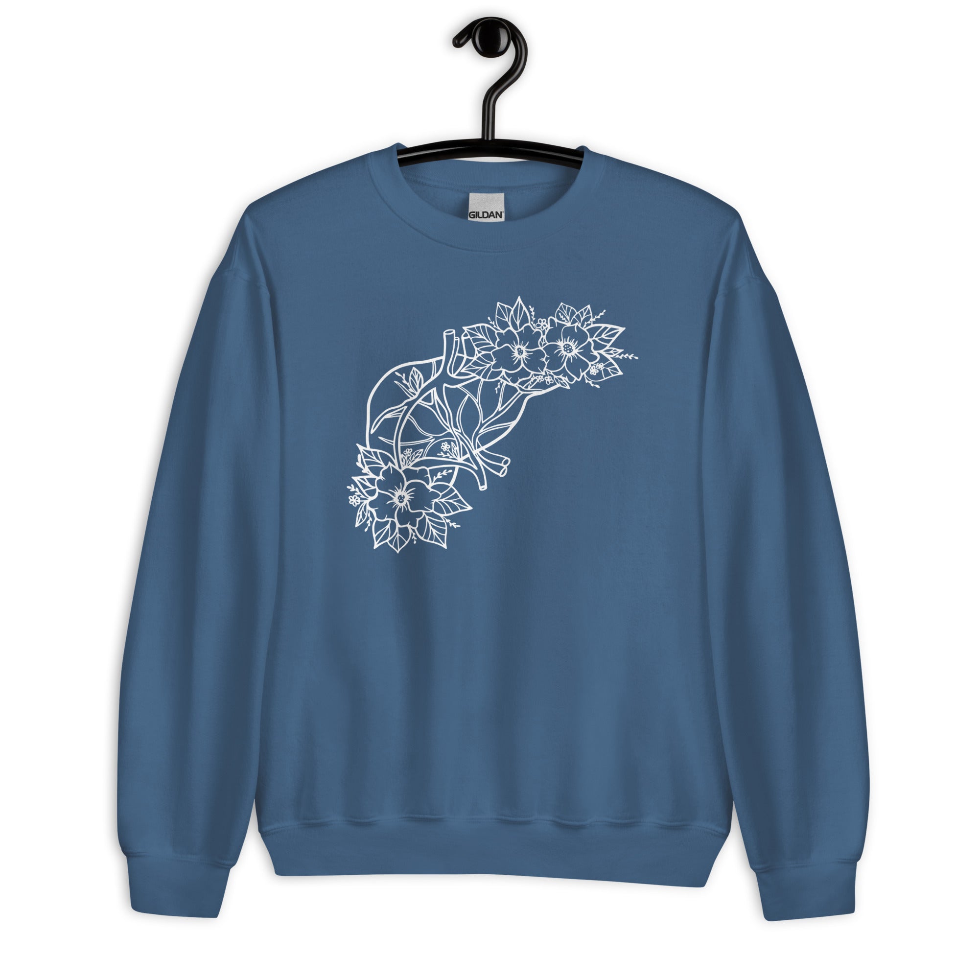 Sweatshirt: Floral Liver