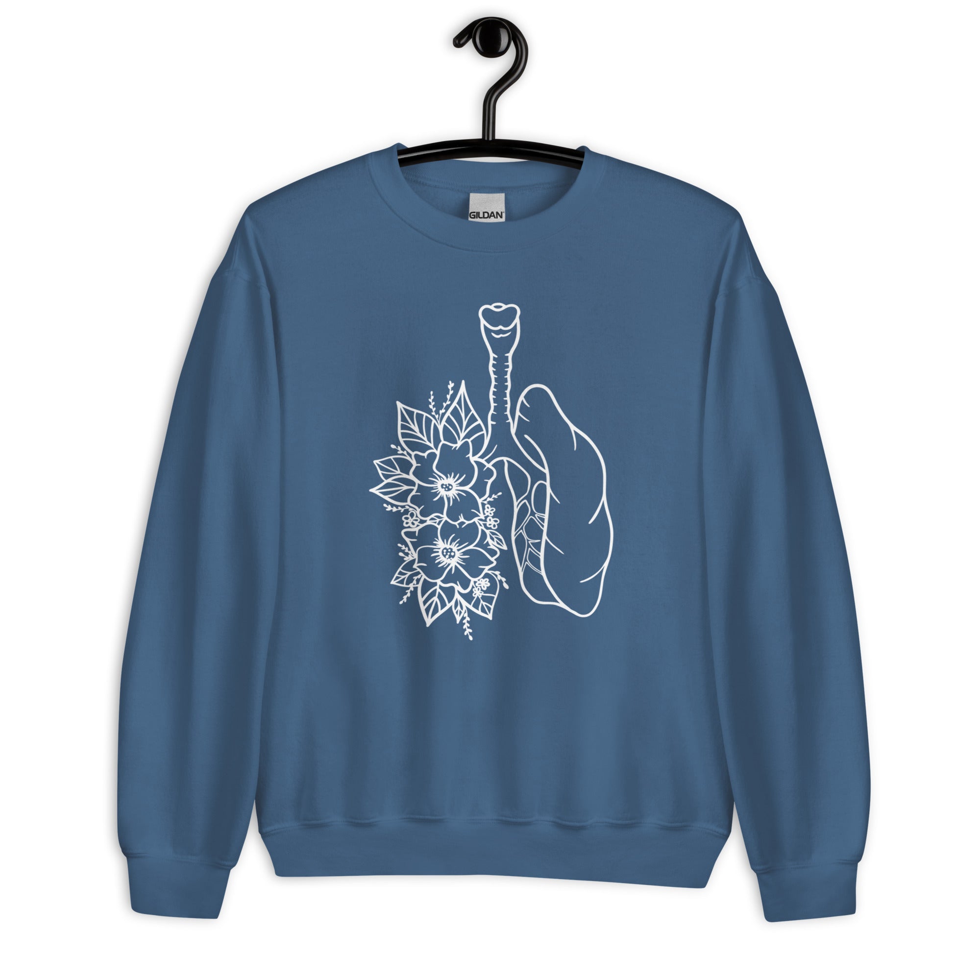 Sweatshirt: Floral Lungs