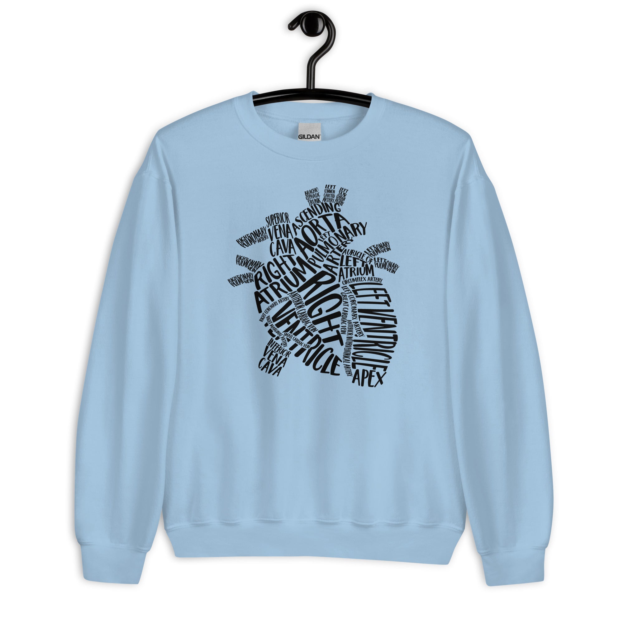Sweatshirt: Typographical Heart