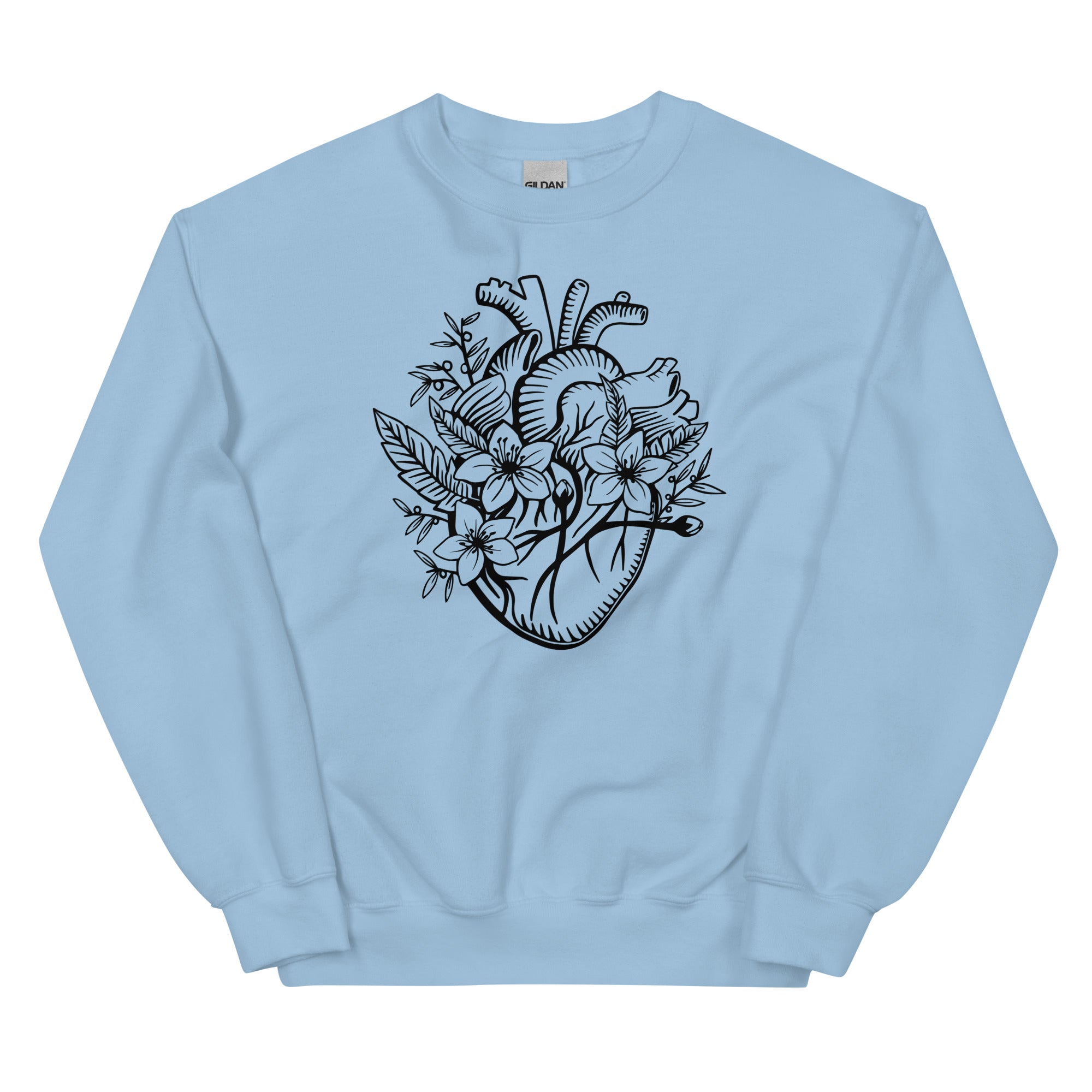 Sweatshirt: Floral Heart
