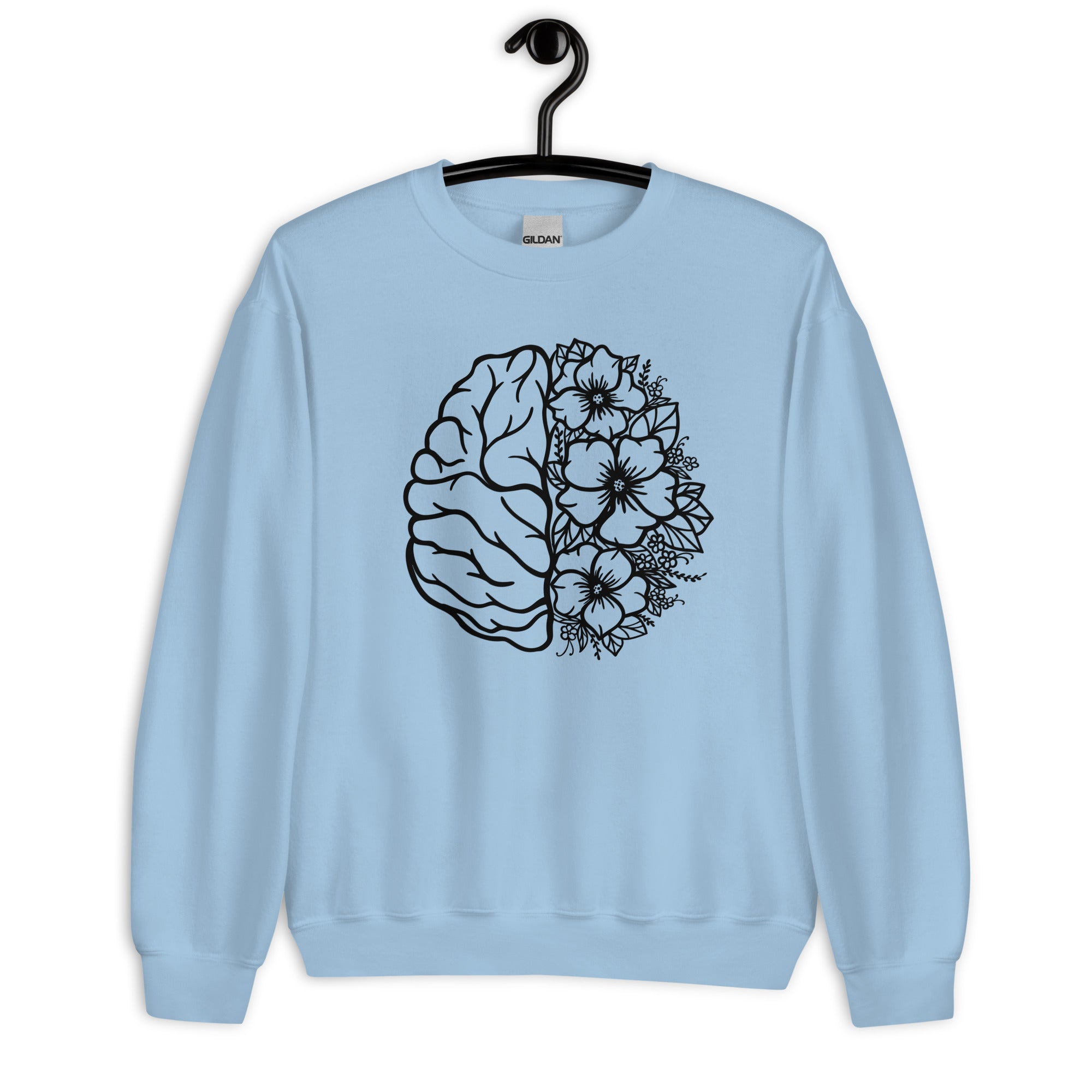 Sweatshirt: Floral Brain