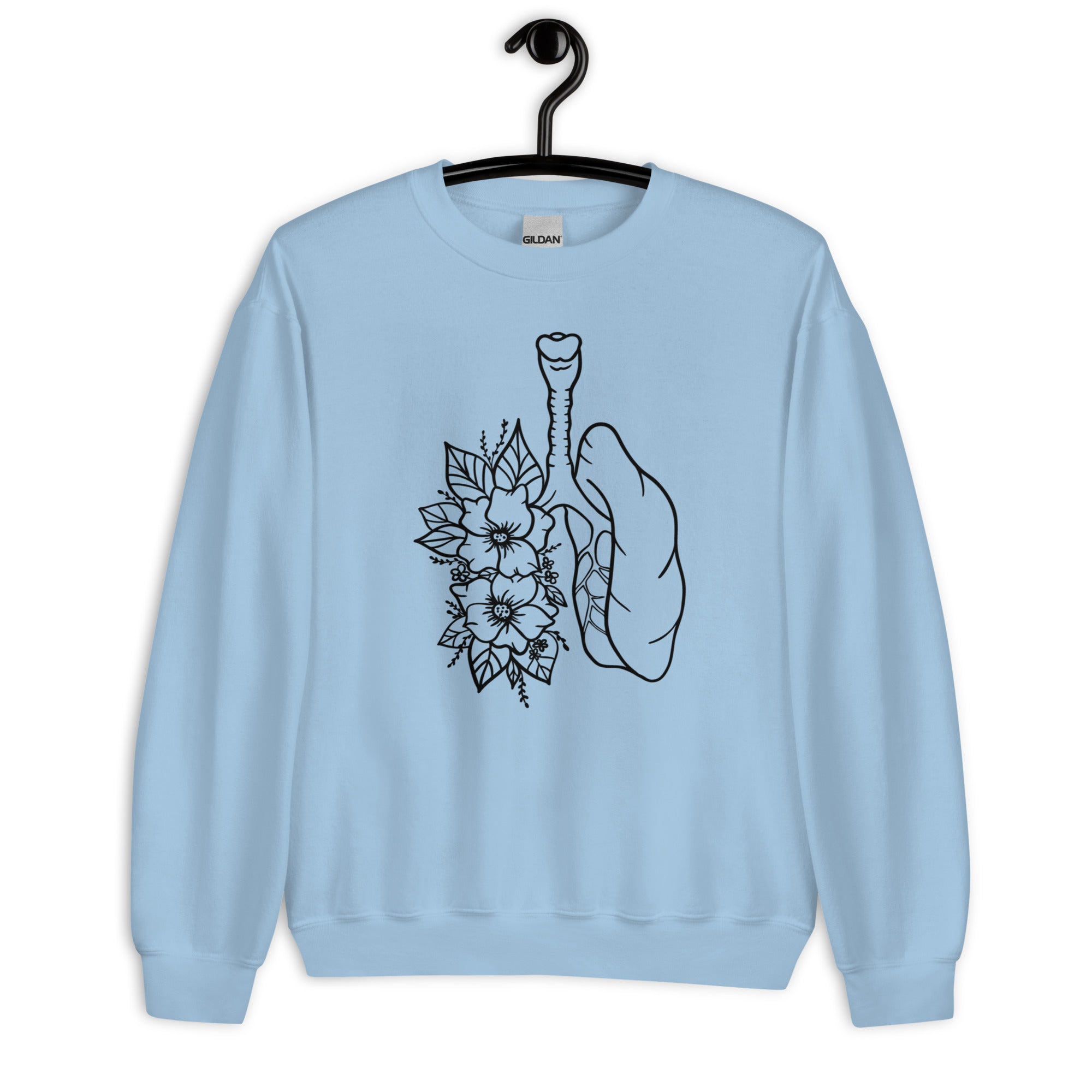 Sweatshirt: Floral Lungs