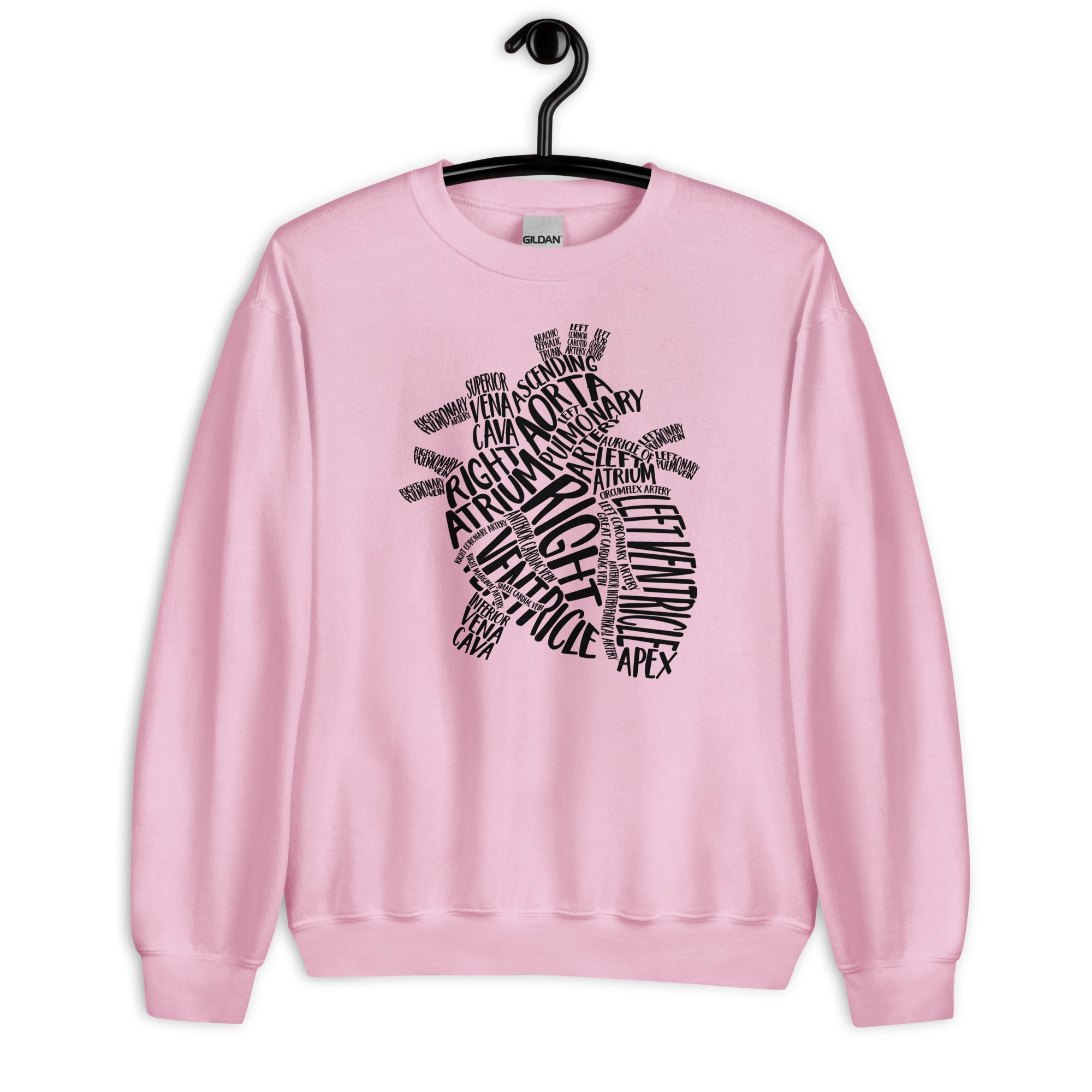 Sweatshirt: Typographical Heart