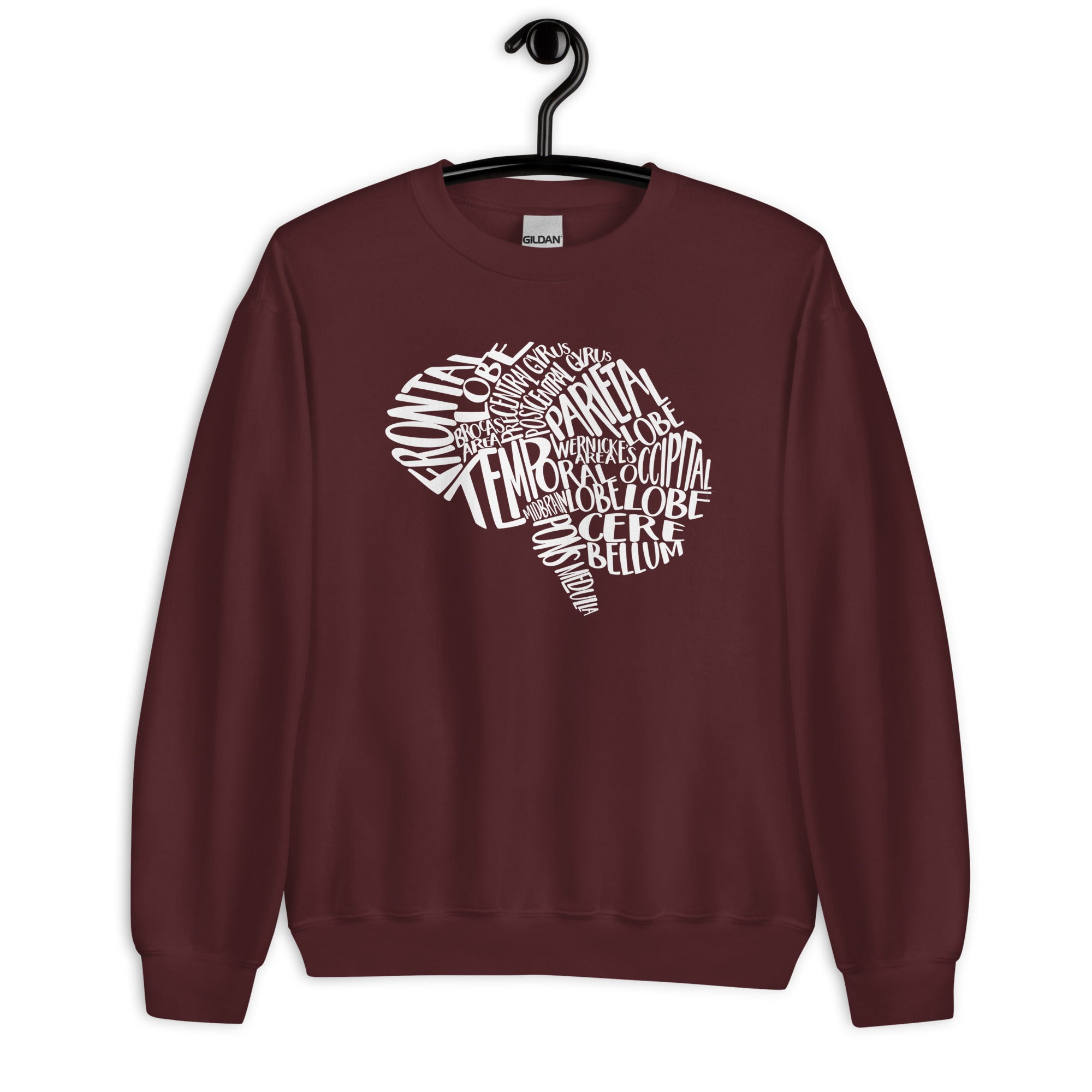 Sweatshirt: Typographical Brain