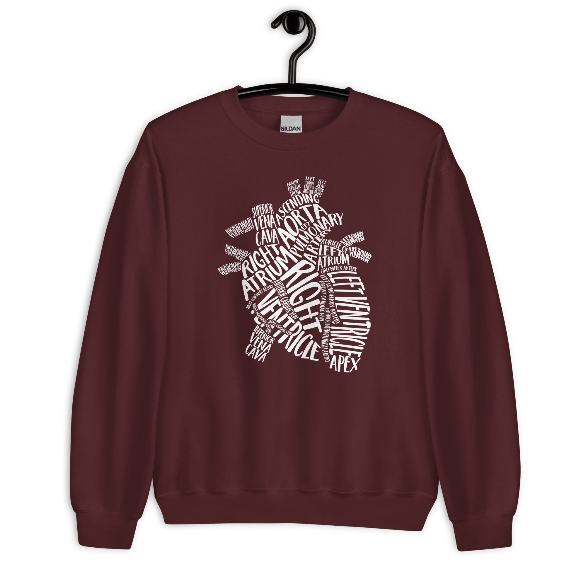 Sweatshirt: Typographical Heart