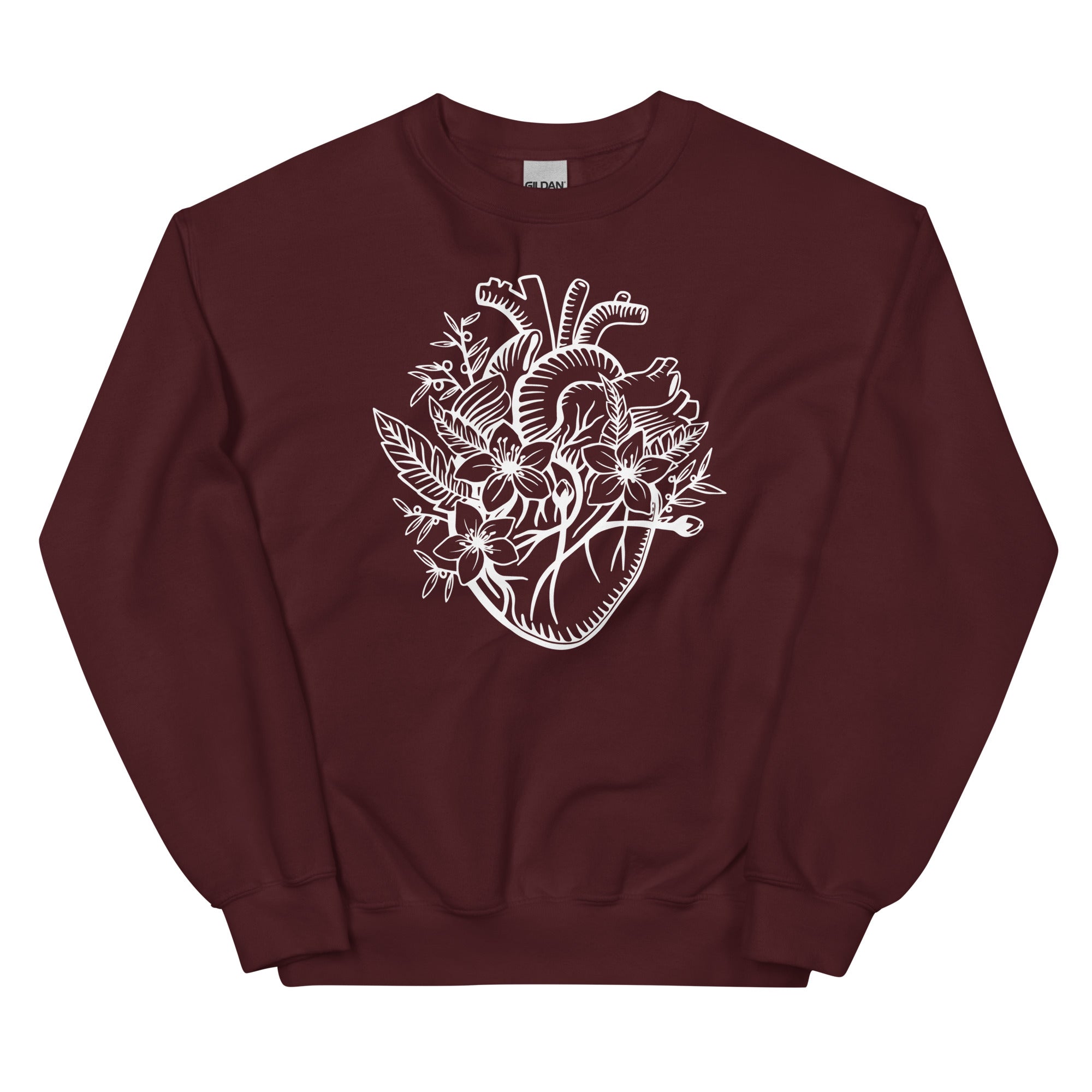 Sweatshirt: Floral Heart